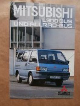 Mitsubishi L300 Bus +Allrad Juni 1987 Prospekt