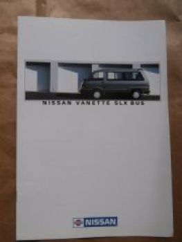 Nissan Vanette SLX Bus Prospekt Januar 1989