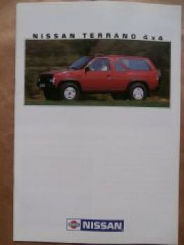Nissan Terrano 4x4 Prospekt Februar 1989