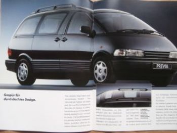 Toyota Previa Typ XR10 XR20 Oktober 1990 Prospekt