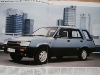 Toyota Tercel Allrad Prospekt August 1985 Rarität