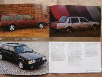 Volvo 240 Series  700 Series Car Brochure USA 1985