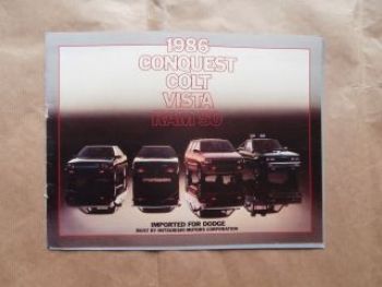 Dodge Conquest Colt Vista Ram50 1986 USA Brochure
