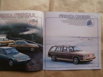 Oldsmobile Firenza and Firenza Cruiser 1986 Brochure USA,