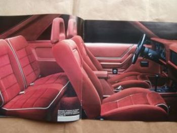 Ford Mustang USA Car Brochure 1986 LX GT SVO