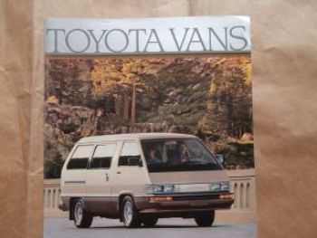 Toyota Vans LE Deluxe Cargo Carbrochure August 1985