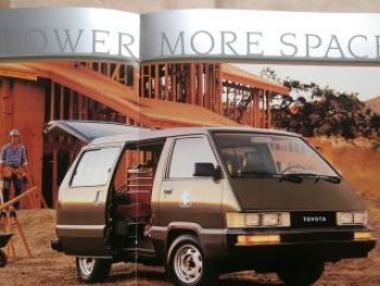 Toyota Vans LE Deluxe Cargo Carbrochure August 1985
