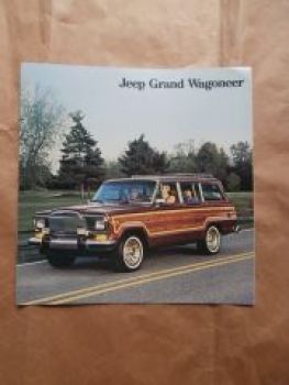 Jeep Grand Wagoneer Typ SJ 1985 Car Brochure USA