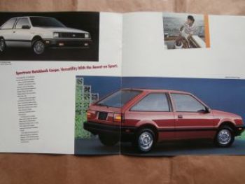 Chevrolet Spectrum Sedan Coupé Carbrochure 1986 USA