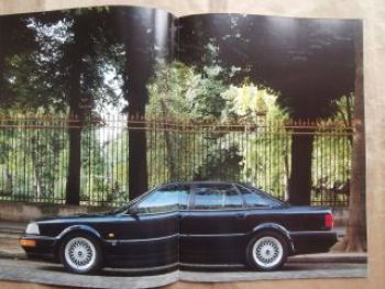 Audi V8 Modelle L +Exklusiv Prospektmappe Januar 1992