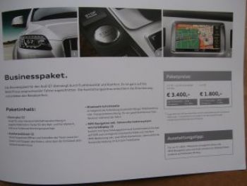 Audi Q7 Ausstattungspakete Prospekt Juli 2014 Rarität NEU