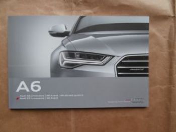 Audi A6 Limousine +Avant +S6 + allroad quattro Typ 4G 9/2014