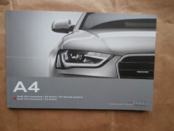 Audi A4 Typ 8K Limousine Avant allroad quattro +S4 April 2014