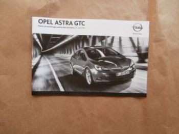 Opel Astra GTC Preisliste 23.Juni 2014 NEU