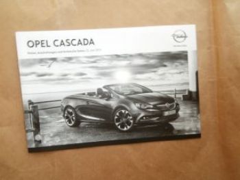 Opel Cascada 23. Juni 2014 NEU
