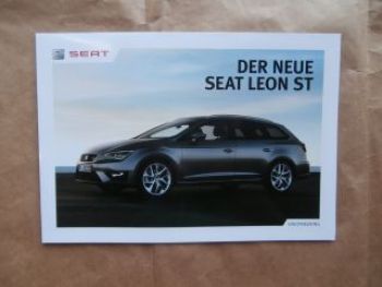Seat Leon ST Prospekt August 2013 Poster +Preisliste 2014