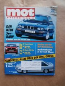 mot 22/1986 5er E28 vs. E34, Cadillac Allanté,Audi 100 Turbo