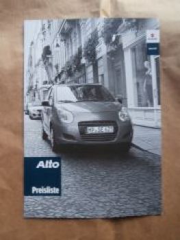 Suzuki Alto Basic Club Prospekt Juli 2013 +Preisliste NEU