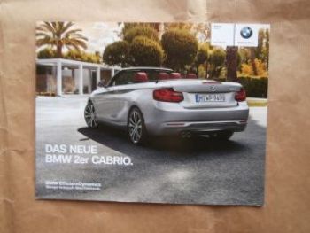 BMW 220i 228i M235i 220d F23 Cabrio September 2014 NEU