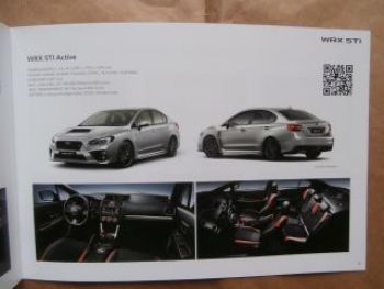 Subaru WRX STi Prospekt Mai 2014 +Preisliste NEU