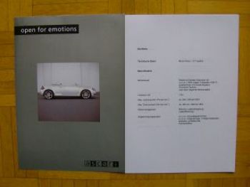 ascari Mono-Posto 1.8T quattro roadster Prospekt NEU