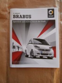 smart fortwo BRABUS Prospekt Juli 2014 +Preisliste NEU