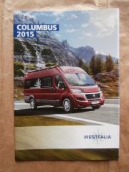 Westfalia Columbus 2015 Prospekt +Preisliste NEU
