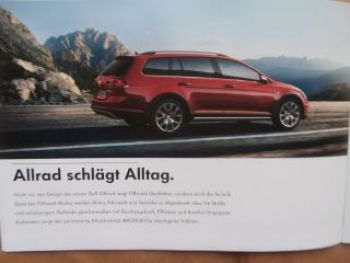 VW Golf7 Alltrack Prospekt Oktober 2014 NEU Typ AU