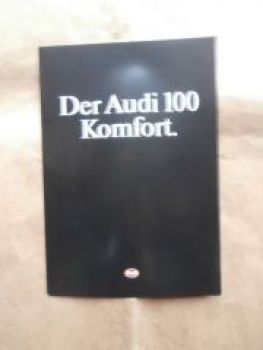 Audi 100 Komfort Typ44 Prospekt Januar 1990 Rarität NEU