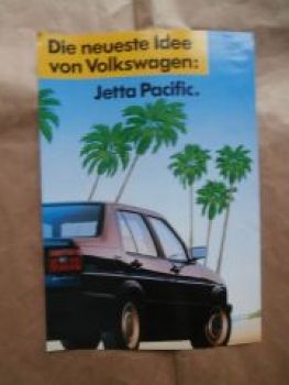 VW Jetta Pacific Typ 19E Prospekt NEU Rartät