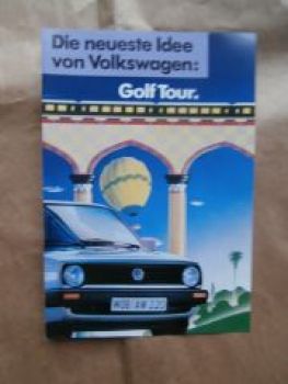 VW Golf2 Typ 19E Tour Prospekt November 1987