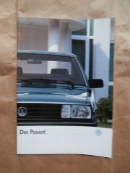VW Passat Typ32B GT +Schrägheck Prospekt Januar 1988