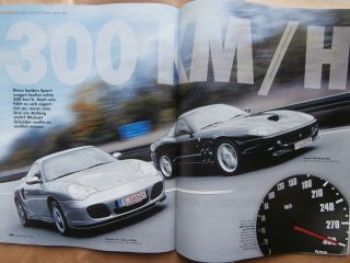 Youngtimer 1+2/2015 Porsche 911 Turbo (996) vs. Ferrari 550 Mara