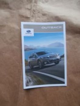 Subaru Outback neues Modell Prospekt Poster Januar 2015