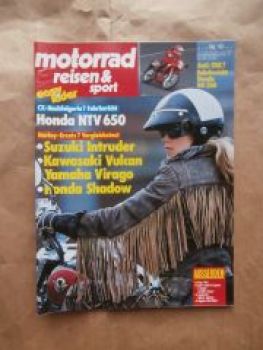 motorrad reisen & sport 10/1988 Honda NTV 650,Vergleichstest