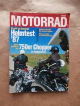 Motorrad 11/1987 Honda Transalp 600V,Wetz 500 S-Gespann,Honda VF