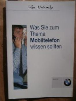 BMW Mobiltelefon GSM-Netz Fachbegriffe Verkäuferhandbuch