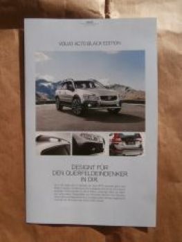 Volvo XC70 Black Edition Prospektblatt April 2014 NEU