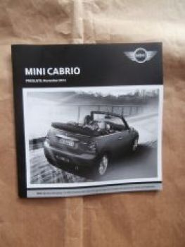 Mini Cabrio R57 +Cooper +JCW November 2013