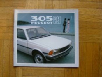 Peugeot 305 Prospekt +Break 1982 Rarität