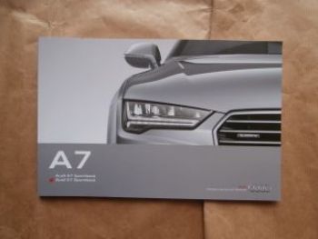 Audi A7 Sportback +S7 Typ 4GA Juli 2014 +exclusive NEU