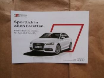 Audi A3 Q3 +Q5 s line selecton November 2014 NEU
