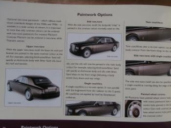 Rolls Royce Phantom Product Guide 2002 Rarität Englisch
