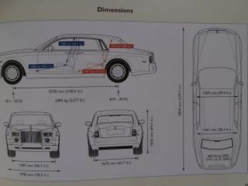 Rolls Royce Phantom Product Guide 2002 Rarität Englisch