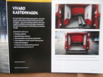 Opel Vivaro +Zubehör Prospekt August 2014 NEU