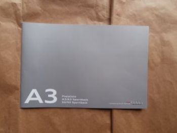 Audi A3 +Sportback +S3 März 2015 NEU