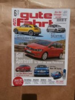 gute fahrt 6/2014 Golf R 400,VW Touareg,Cayman,A3 Cabrio