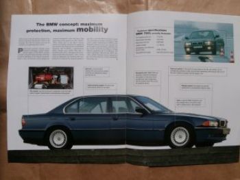 BMW Magazine 3/1996 750iL E32 E38 Protection Security Limousine