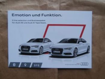 Audi A6 A7 Sportback S line Selection + Businesspaket 4/2015