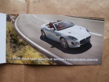 Jaguar F-Type +R Cabriolet Flyer Prospekt 2015 NEU